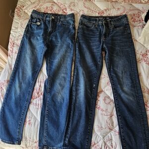 Pair of Old Navy Boys Size 12 Slim Blue Jeans.   #176